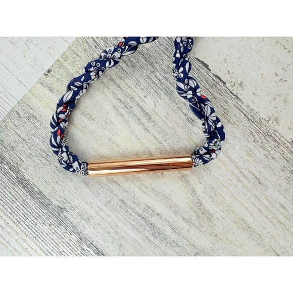 J Crew Liberty London Fabrics Junes Meadow Lawn Blue Lariat Belt NWT - Picture 8 of 9